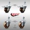 Service Caster 3 Inch SS High Temp Phenolic 12mm Stem Caster Total Lock Brake SCC, 2PK SCC-SSTSTTL20S314-PHSHT-M1215-2-S-2 - alternate 3